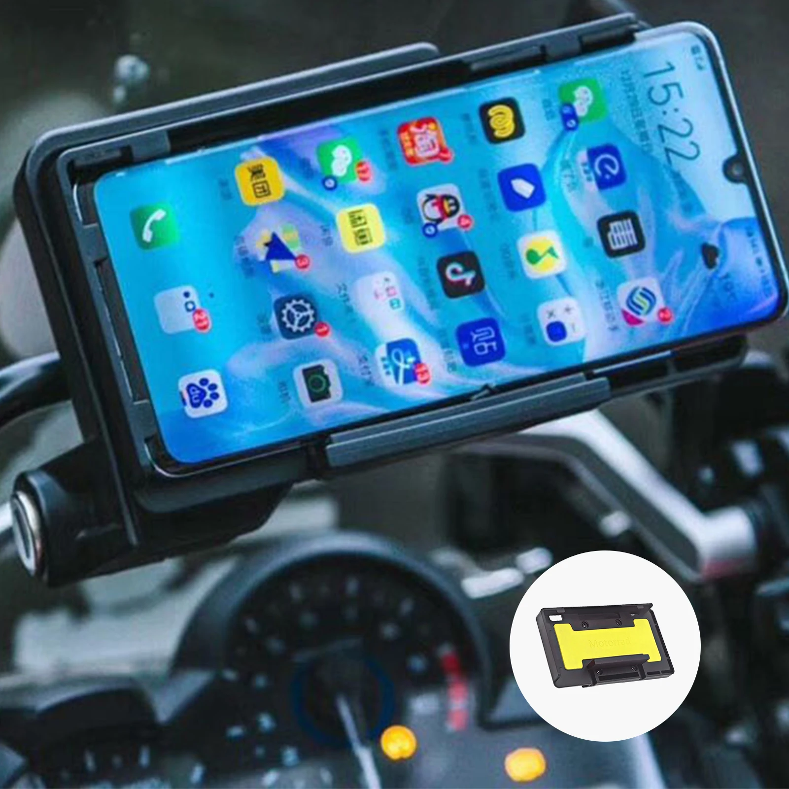 

Для BMW R1250GS ADV S1000XR F750GS CRF1000L Беспроводное зарядное устройство для мотоцикла держатель для телефона GPS навигационный кронштейн R1200RS