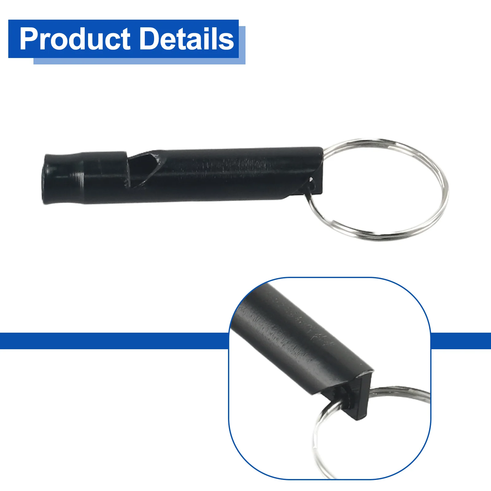 1 шт. металлический мини-свисток для выживания