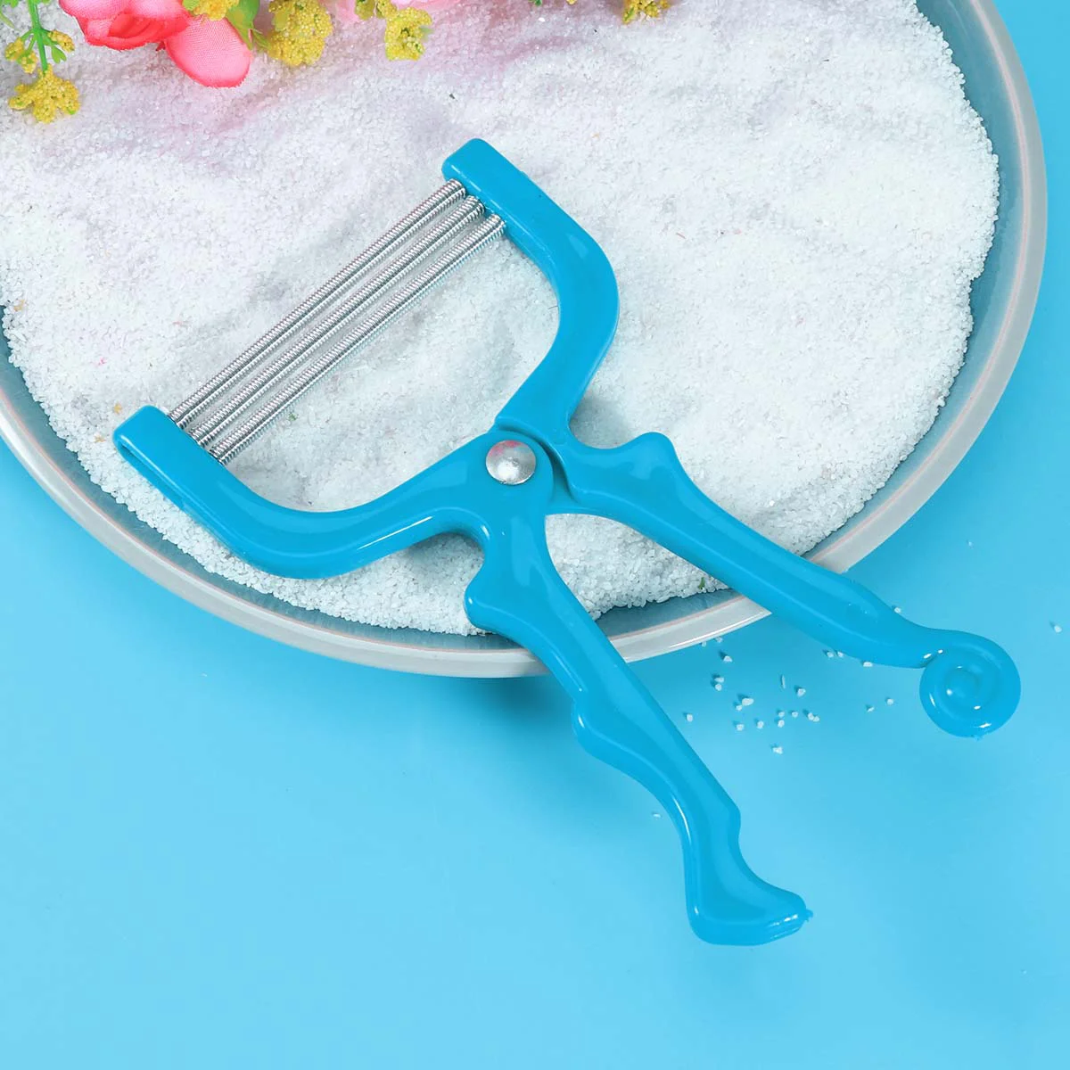 

Manual Facial Hair Remover Spring Facial Hair Threader Epilator Beauty Tool(Blue)