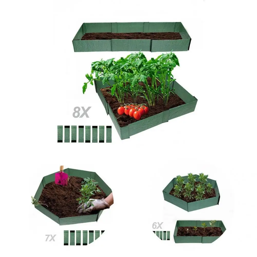 

Plant Bed Border Utility Weather-resistant Convenient Garden Ground Raised Bed Frame for Patio Garden Bed Planter Border