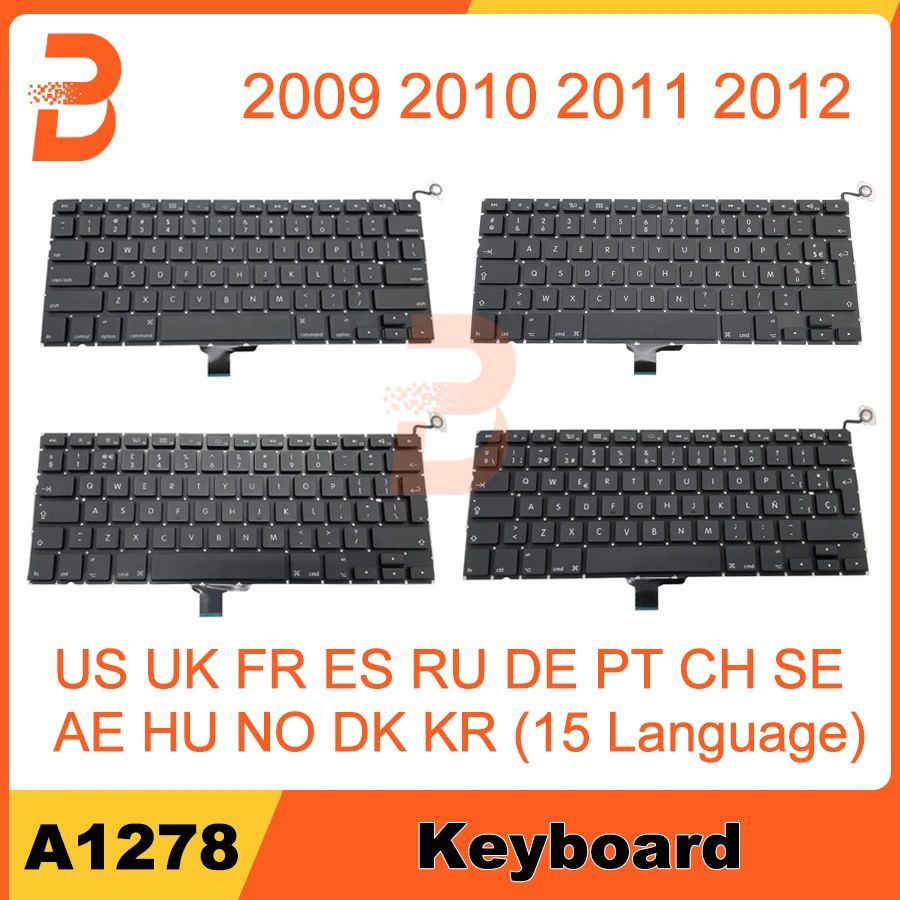 

Новая сменная клавиатура для Macbook Pro 13 дюймов A1278 2009-2012, английская, русская, испанская, французская, немецкая, венгрийская, шведская, португал...