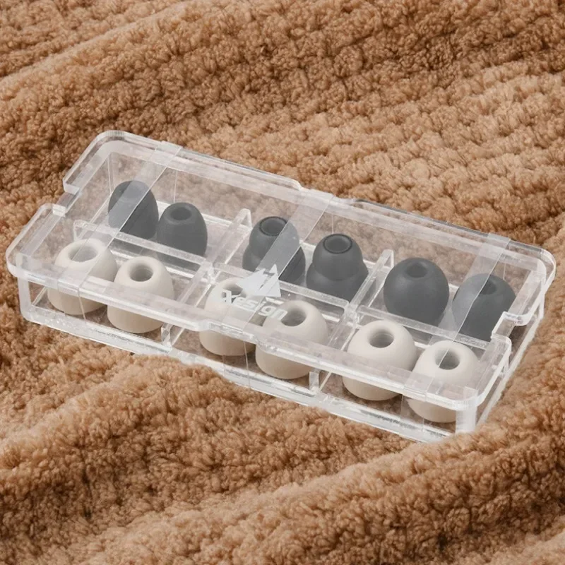 Hard Earphone Tips Box Protective Case for Portable Small Spinfit Ear Tip Dustproof