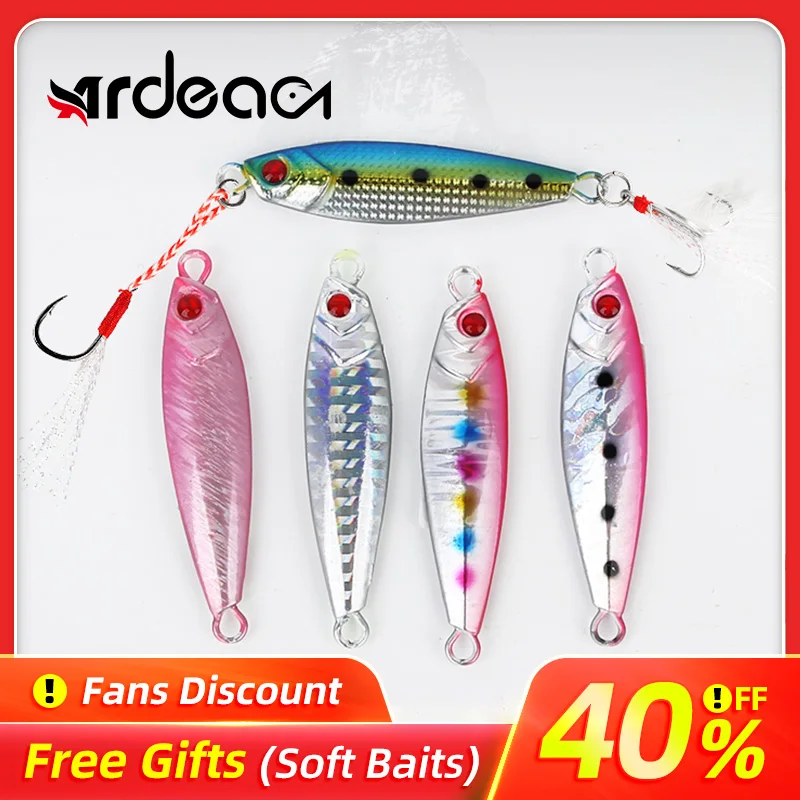 

Ardea 21g Big Metal Jigging Lure Fishing lure winter baits jigs spoon Shore lead wobbler Artificial Sea Tackle