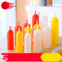 food grade pe squeeze sauce household commercial dressing honey salad tomato tip bottle