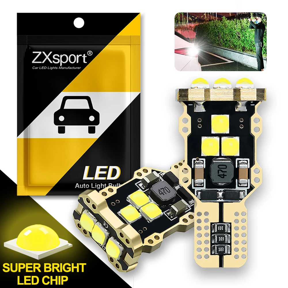 

2x T15 W16W T16 LED Lights Car Backup Reverse Tail Lamp Bulbs High Power 3030SMD Canbus 12V 6000K DRL For Honda Civic Ford Opel