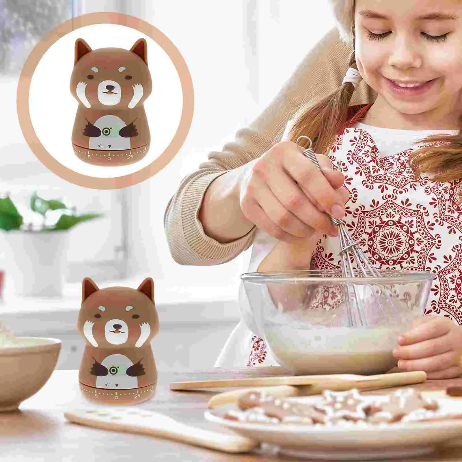 

Timer Kitchen Cooking Timers Reminder Countdown Cartoon Mechanical Animal Kids Cute Baking Egg Clock Alarm Minute Time Wind