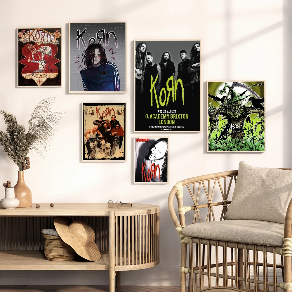 K-Korn рок-группа Band самоклеящаяся искусственная фотосессия наклейки для бара и