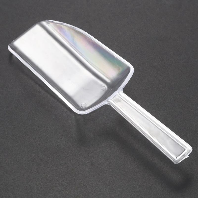 

3 Pcs Pallet Ice Scraper Shape Plastic Scoop - Transparent & 20 Pcs Coffee Scoops/Tablespoon Plastic Measuring Spoons