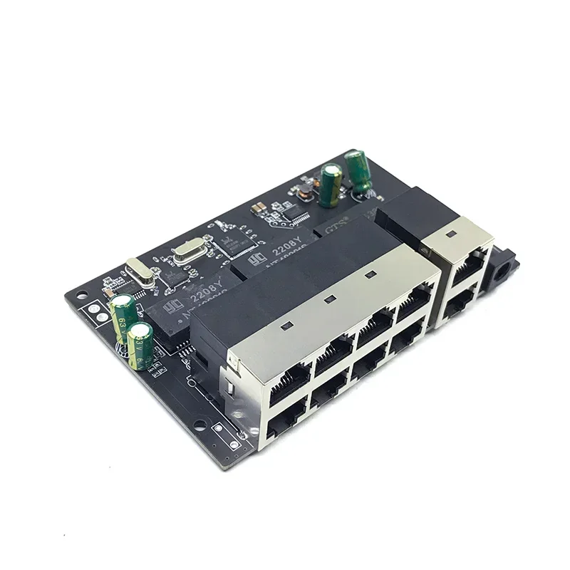 8-портовый стандартный протокол 802.3AF/AT Poe 48 В 100 Мбит/с UP Площадь ссылки 2-портовый PoE