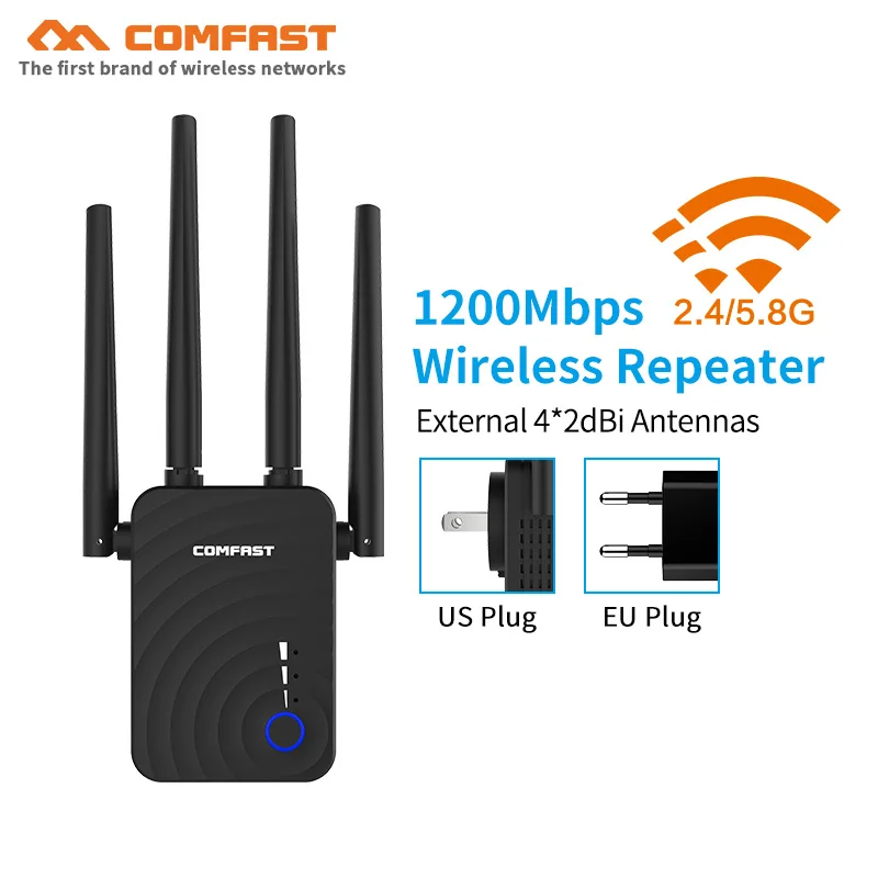 Усилитель Wi-Fi сигнала дальнего действия 802.11ac 2 4/5 ГГц |