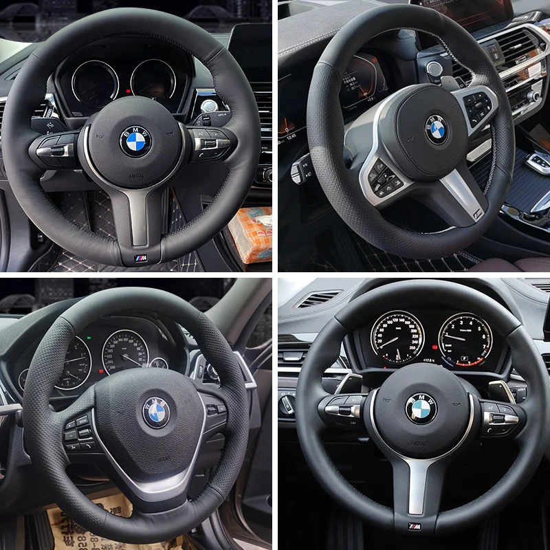 

Самодельные кожаные аксессуары с ручной строчкой для BMW X1 X2 X3 X4 X5 X6 1 Series 2-6 Series M3 M4 интерьерные автомобильные аксессуары