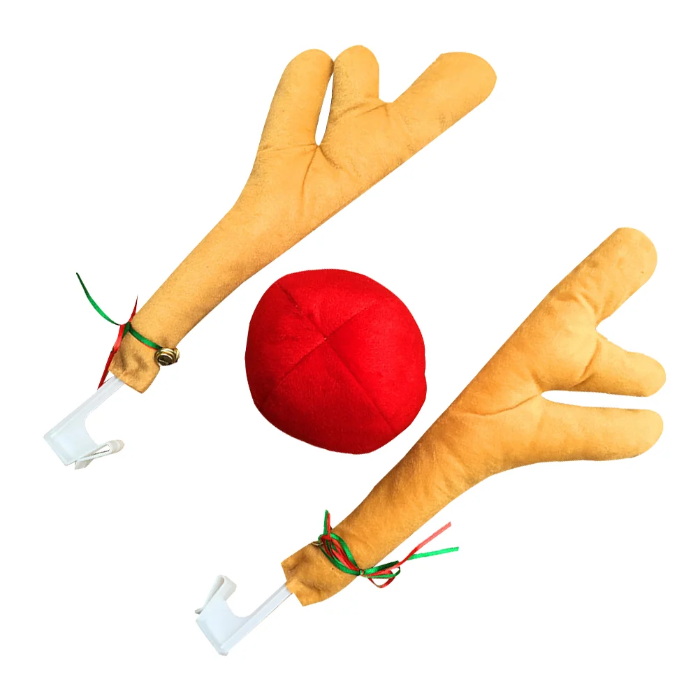 

Reindeer Decor Christmas Truck Accessories Car Ornaments Horns Vehicles Antlers