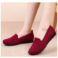 casual womens shoes summer mesh breathable flat shoes ladies comfort light sneaker socks women slip on loafers zapatillas muje