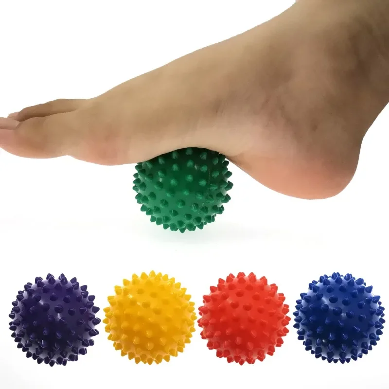 

Durable PVC Spiky Massage Ball Trigger Point Sport Fitness Hand Foot Pain Relief Plantar Fasciitis Reliever Hedgehog 7cm Balls