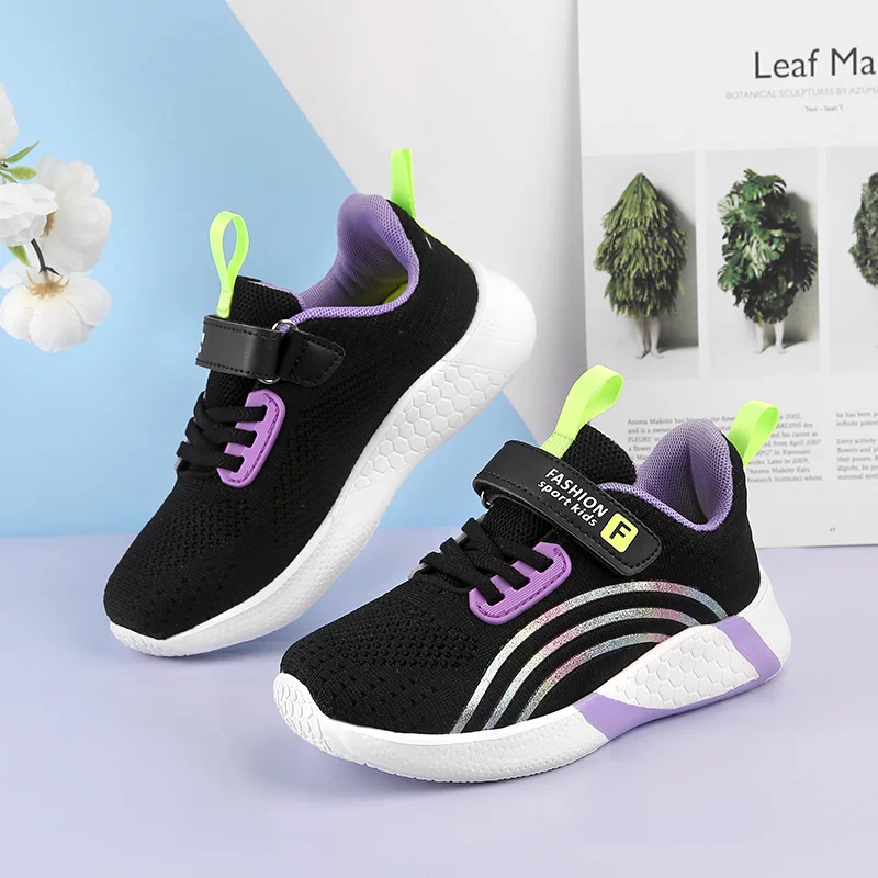Fashion Kids Girls Shoes 2023 Designer Sports Shoes Casual Running Tennis Lightweight 4 To 12 Years Children Sneakers Girls enlarge