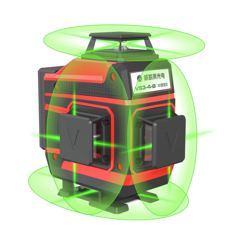 

360 degree 16-line automatic self leveling square rotary beam 4D green laser level 3d