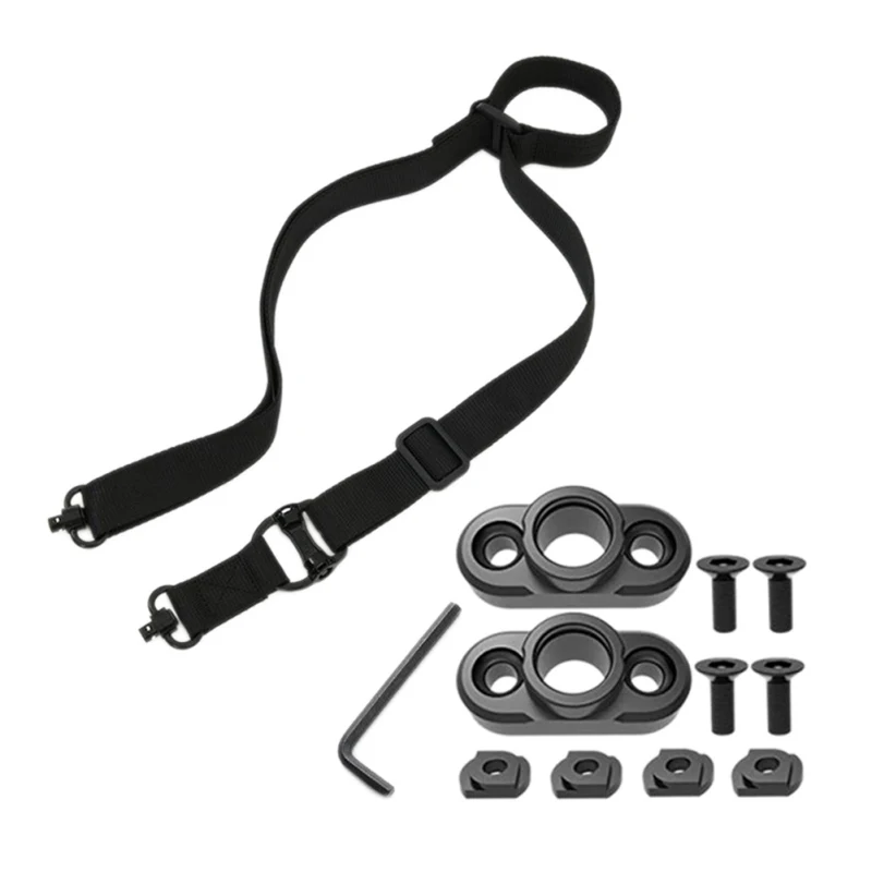 

Outdoor MS4 American Tactics Band With Double Nylon Tactical Roll Rope QD Buckle Plus Base Black