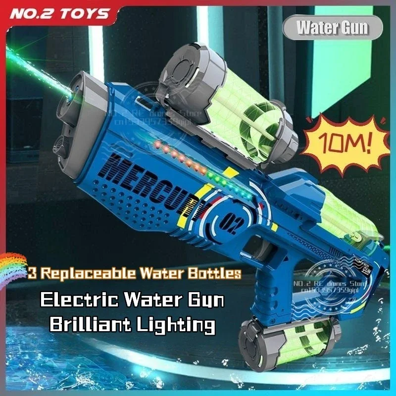 

Летняя полностью автоматическая электрическая водяная пушка с фотоэлементами, перезаряжаемая игрушка для непрерывного стрельбы, детская ...