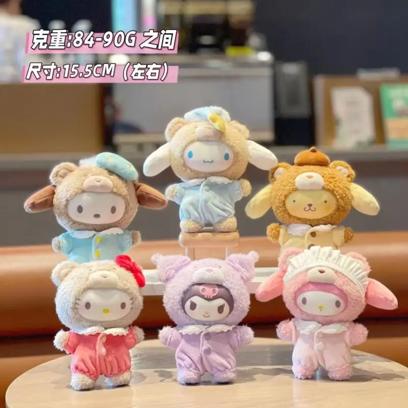 Аниме Новый Sanrio Hello Kitty My Melody Cinnamoroll мультяшный плюшевый кулон креативная школьная