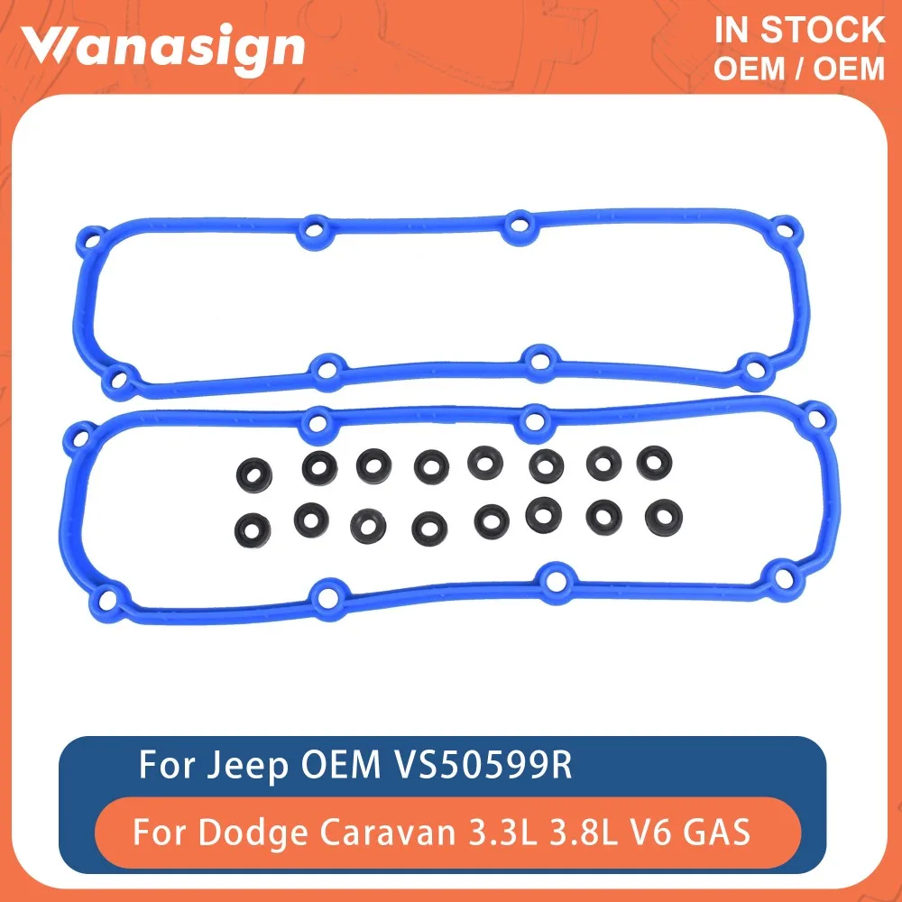 

Прокладка крышки клапана двигателя подходит для Chrysler Dodge Grand Caravan Jeep EGL EGA EGH 3.3L 3.8L 12V V6 GAS 04-11 VS50599R