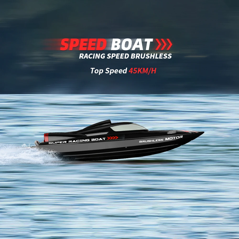 

Wl916 Rc Boat 2.4ghz 55km/h Brushless High Speed Racing Boat Model Remote Control Speedboat Toy Gift For Kids Adults