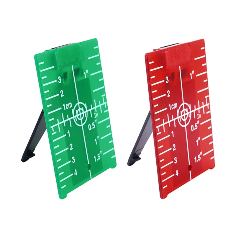 

Horizontal & Vertical Target Card Plate With Stand For Line Laser-Green Red-Beam Measuring Tools Dropship