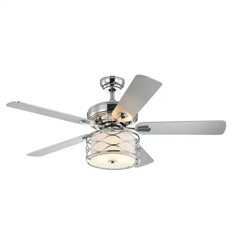 

Chrome 52-Inch 5- Lighted Ceiling Fan (includes Remote and 2 color options) Hand Heat pack Hand warmer Hand warmers Heating pad