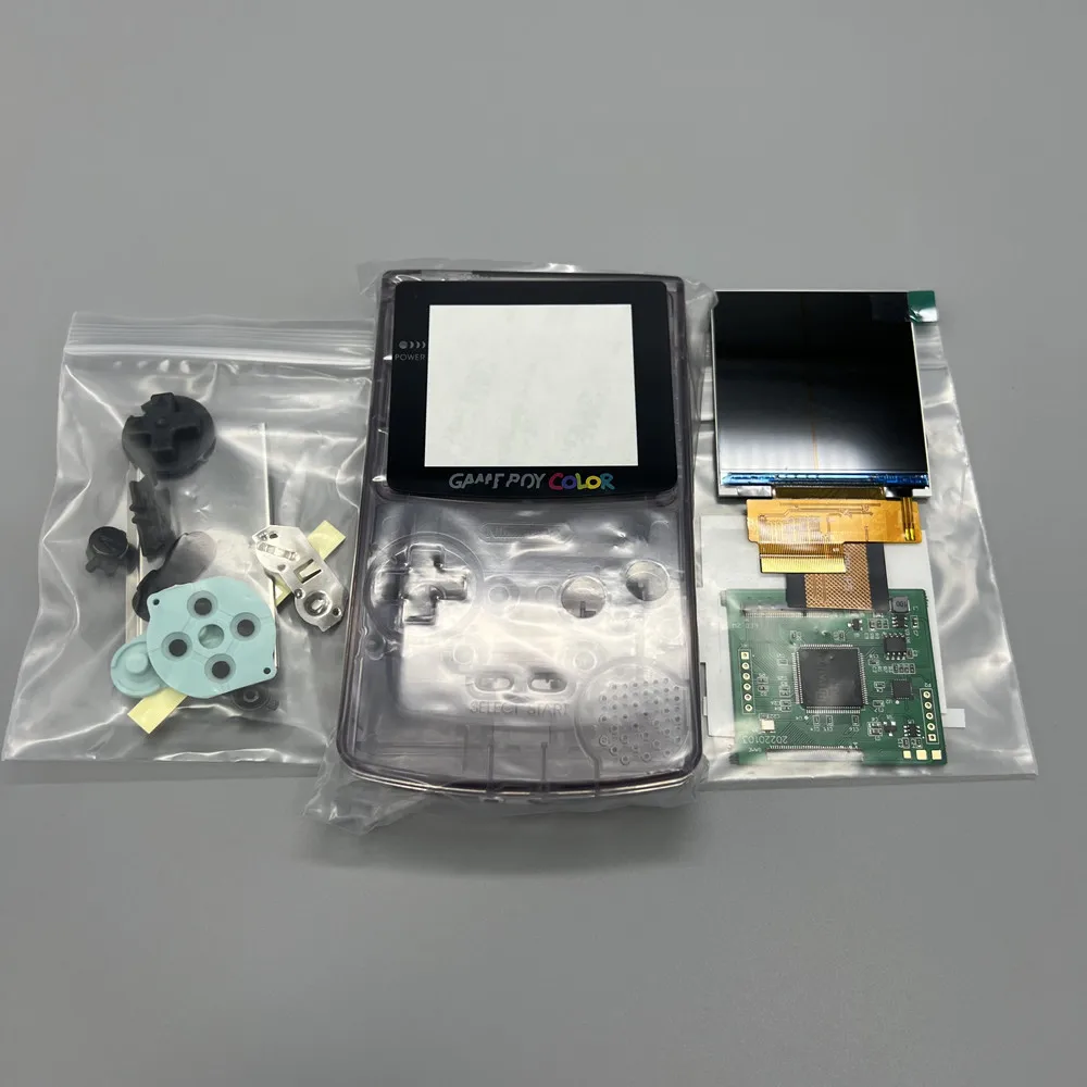 

2022 Новый ЖК-дисплей 2,6 дюйма GBC IPS и новый корпус для цвета Gameboy. Поддержка пиксельного дисплея. Не нужно резать оболочку.