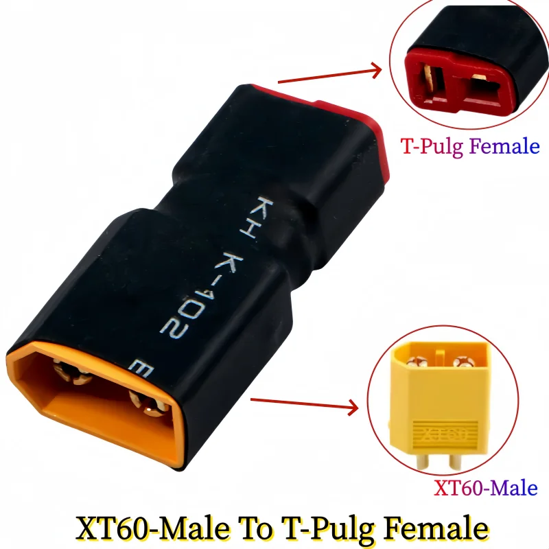Фото Адаптер Model T plug на XT60 - для преобразования портов питания авиамоделей, зарядных устройств, моторов и ESC. №2