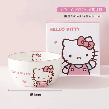 Cute Sanrio Hello Kitty, My Melody & Cinnamoroll Ceramic Rice Bowls 6
