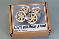 124 resin retrofit for car models hobby design hd03 0549 124 18 work meister l1 rimset wheels resinmetal wheels car wheels