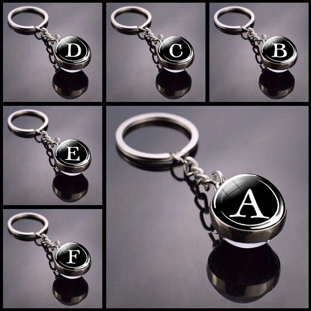 Оригинальная буква брелок двусторонний Сферический модные декоративные цепочки