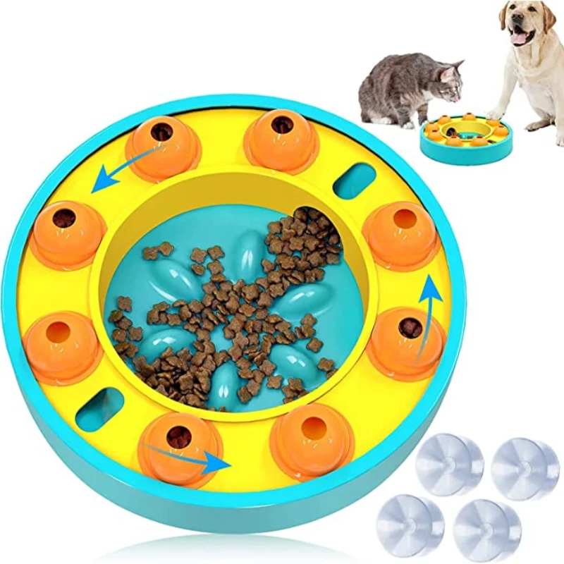 

New Educational Interactive Dog Toy Training Treasure Hunt Slow Food Leaking Plate Anti-choking Food Utensils Toys for Large