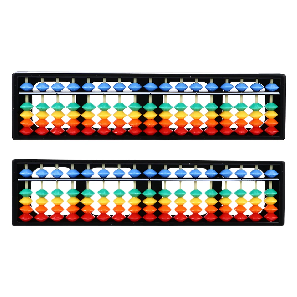 

2Pcs Kids Plastic Abacus 5 Beads Abacus Students Count Number Tools School Supplies