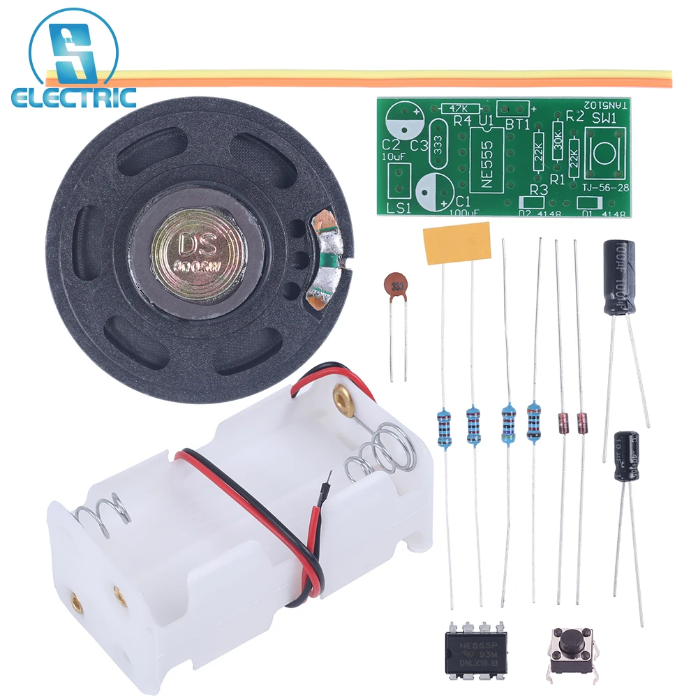 

DIY Practice Kit Doorbell Analog Circuit Electronic Soldering NE555 DC 6V Electronic Doorbell Control System