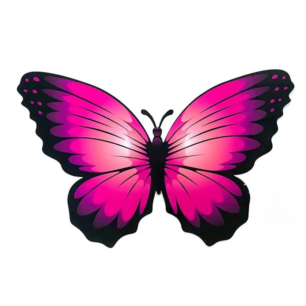 

Настенные 3D наклейки в виде бабочек, привлекательные нежные красочные большие наклейки для украшения дома, плакаты