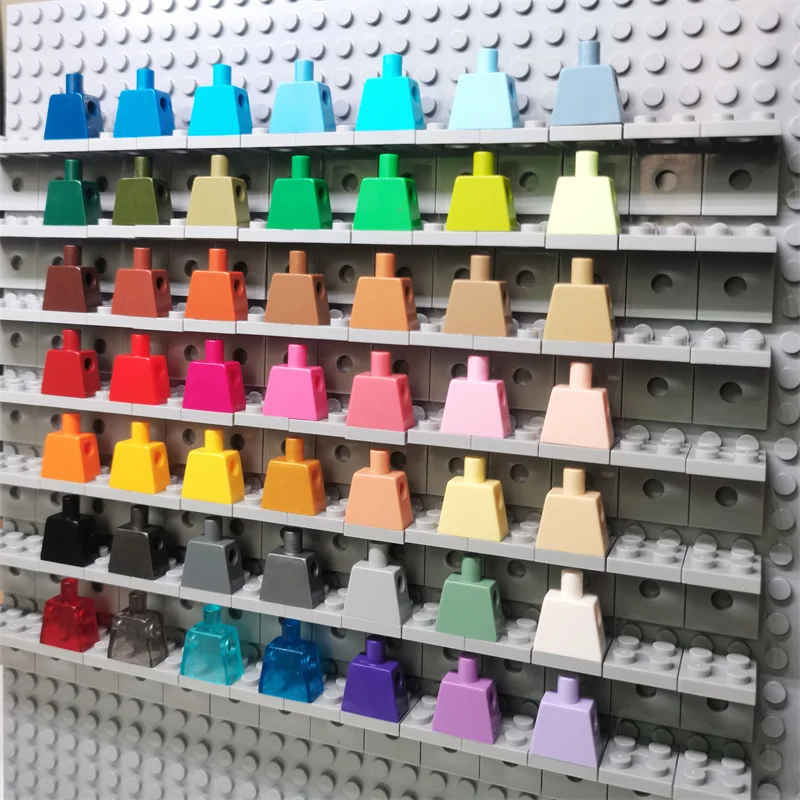 100pcs DIY MOC For 973 #Building block parts Body Part Torso Plain Figures