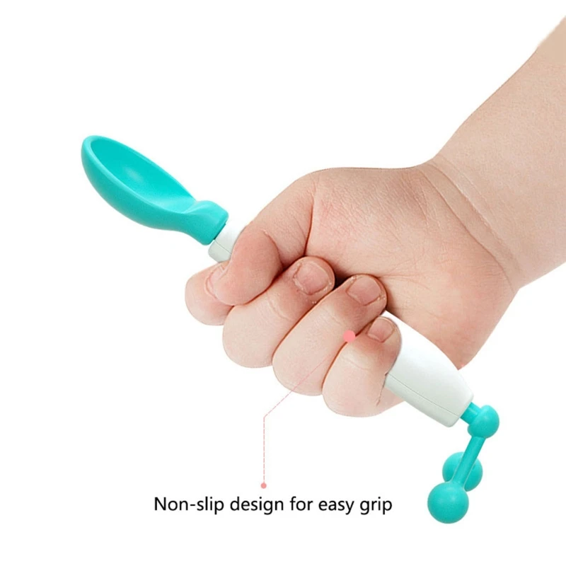 

Baby Feeding Spoon Baby Temperature Sensitive Auxiliary Food Eating Spoon A2UB
