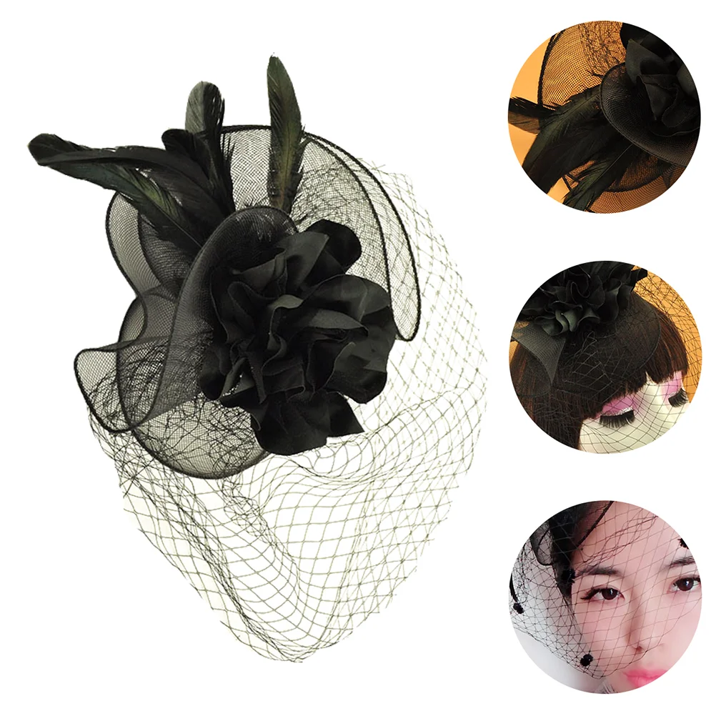 

Vintage Style Women Fascinator Hat Party Prom Hair Ornament for Women and Girls