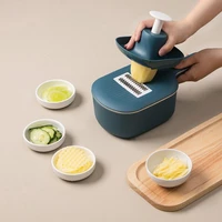 kitchen artifact multifunctional slicer with drain basket potato carrots onion grater with strainer kitchen accessories tools