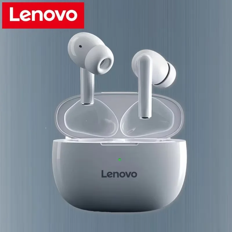 Фото Оригинальные беспроводные наушники Lenovo, Bluetooth-наушники, TWS-гарнитуры, стерео Hi-Fi спортивные наушники с микрофоном, наушники №1