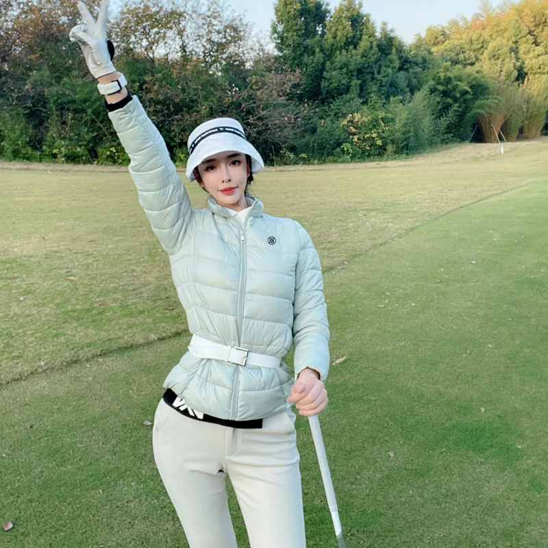 Winter Golf Clothing Women's Warm Down Jacket Slim And Lightweight Outdoor Sports Wind Proof Fashion High Quality Down Jacket