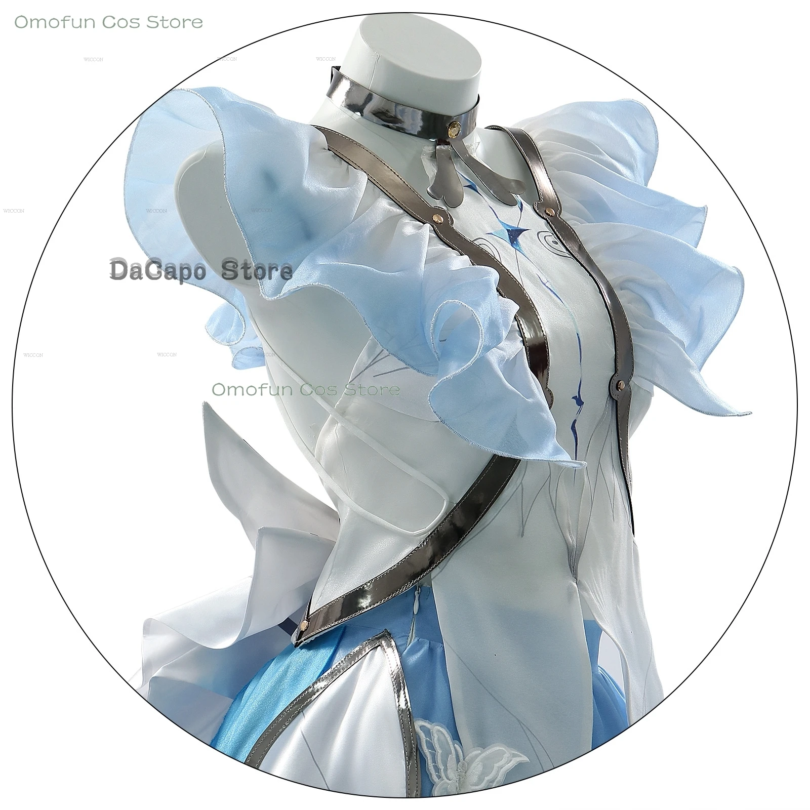 The Shorekeeper Cosplay Wuthering Waves Costume Eyelash Dress Uniform Women Game Suit Halloween Party Outfit Role Play