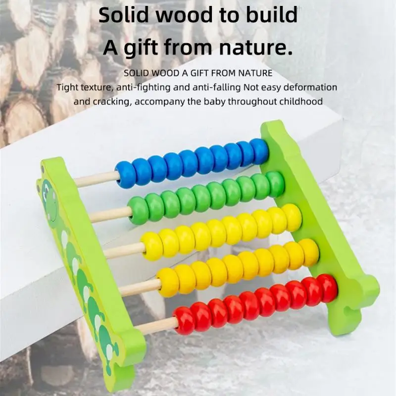 Обучающая стойка для счетов игрушки детская деревянная подсчета сложения и