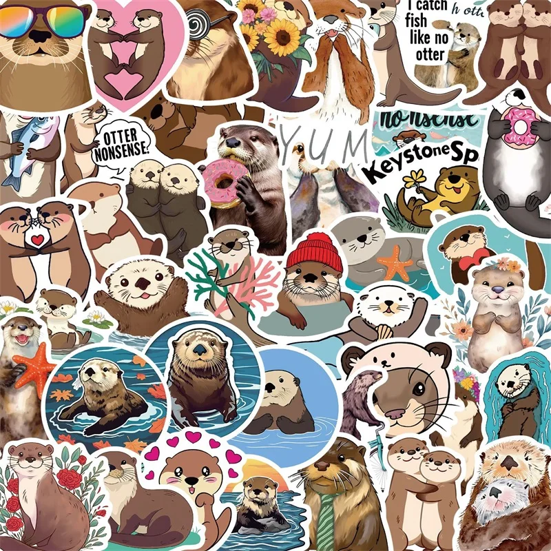 

Kawaii выдра ПВХ стикеры для скрапбукинга
