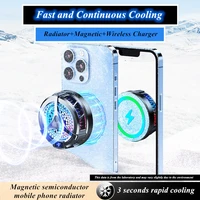 x36 mobile phone magnetic semiconductor radiator support wireless fast charging cellphone cooling for iphone 12 rog 5 oneplus 9