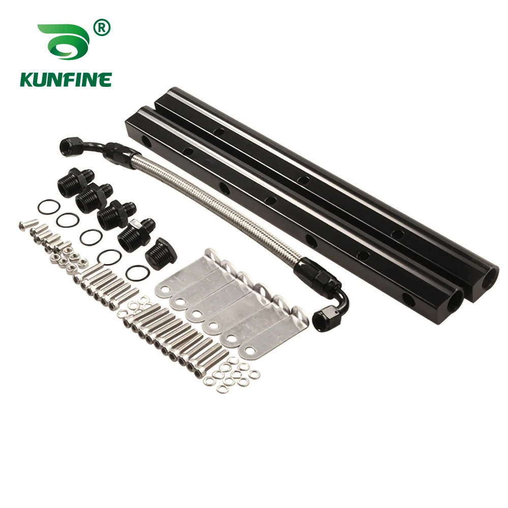 

Intake Manifold Fuel Rail Kit Fit Aftermarket LS LS1 LS2 LS3 LS6 Black Billet Fuel Rail Kit For Car Truck Tuning Part