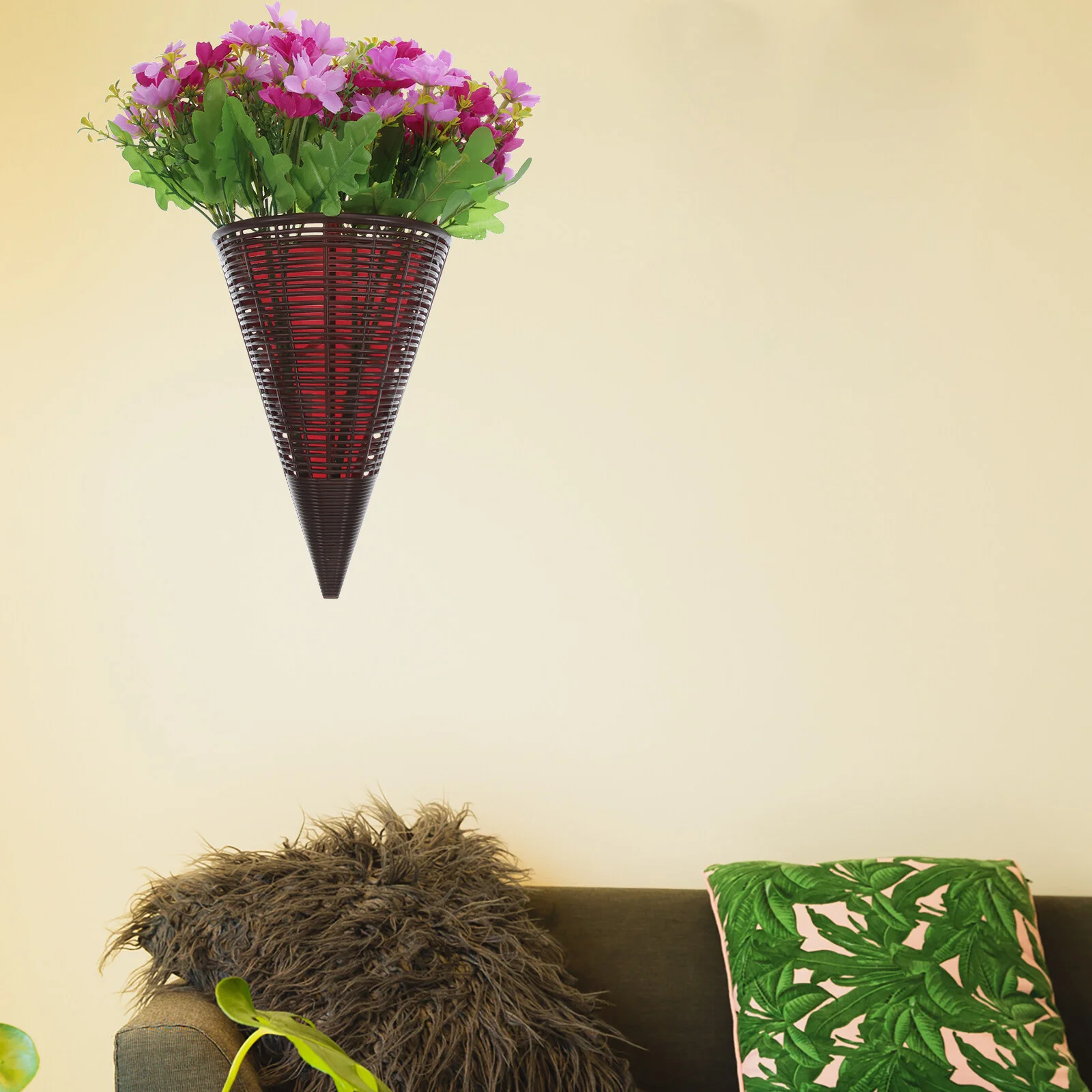 

Декоративные искусственные подвесные корзины, цветы, Комнатные растения, имитация переднего искусственного эвкалипта, крыльцо, фермерский дом