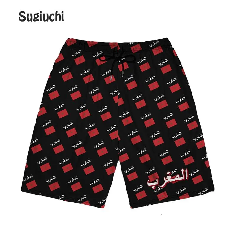 

The Western Kingdom Of Morocco Moroccan MAR Men's Shorts Basketball Graphic Trousers For Men Running Sports Gym Summer Pants