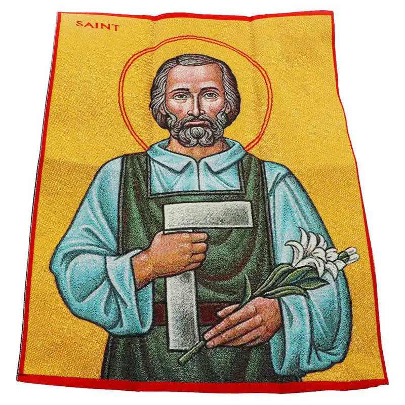 

Orthodox Icons Pure Handcraft Carpenter St. Joseph Portrait Christian Icons for Chapels for Churches